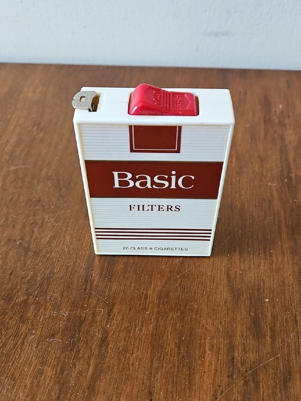 Vintage Basic Cigarette Tape Measure Novalty Advertising Item 10' Made In Taiwan